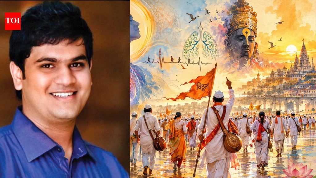 रिदम वाघोलीकर: पंढरपूर वारीची जादू अनुभवताना पुणेस्थित लेखक रिदम वाघोलीकर | पुणे बातम्या